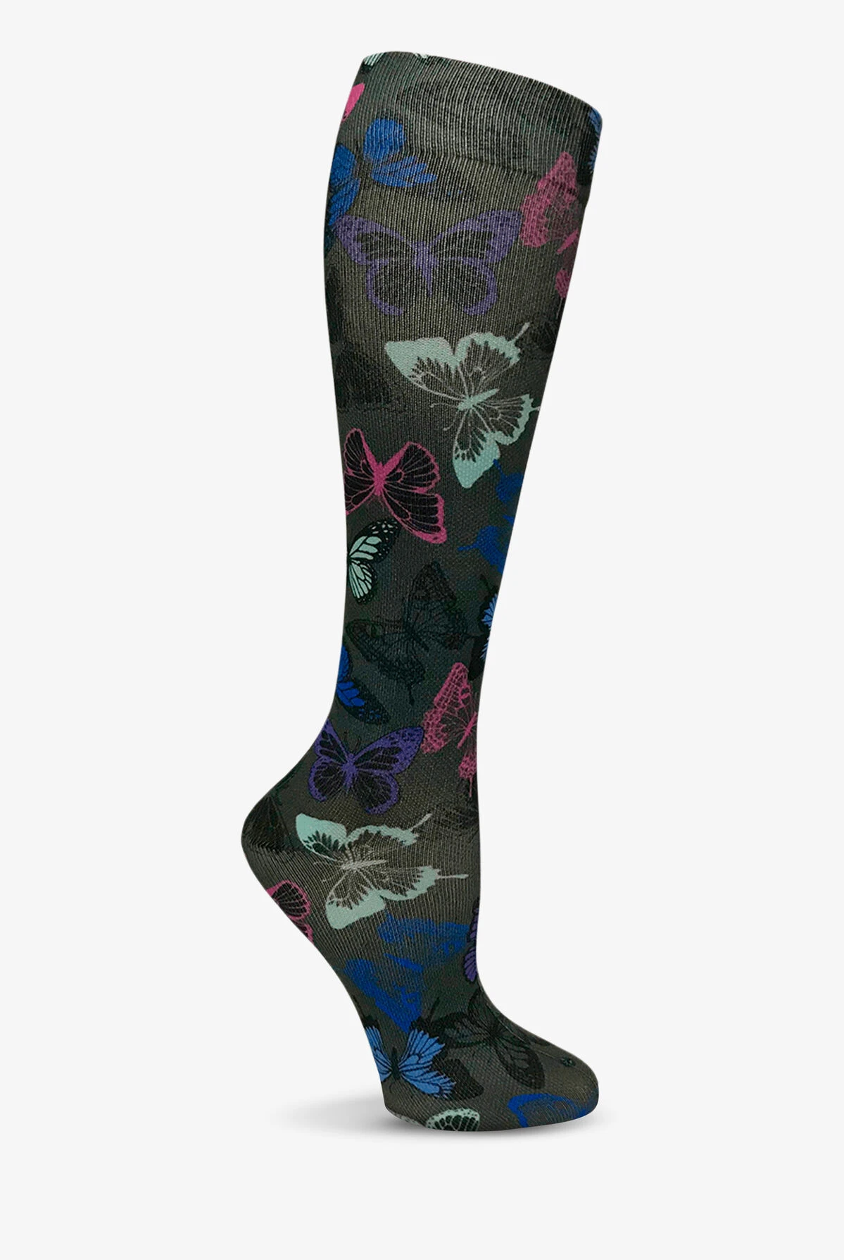 Prestige Butterflies Grey Women's 15-20 MmHg Moderate Compression Socks 1 Prestige Butterflies Grey Women's 15-20 MmHg Moderate Compression Socks
