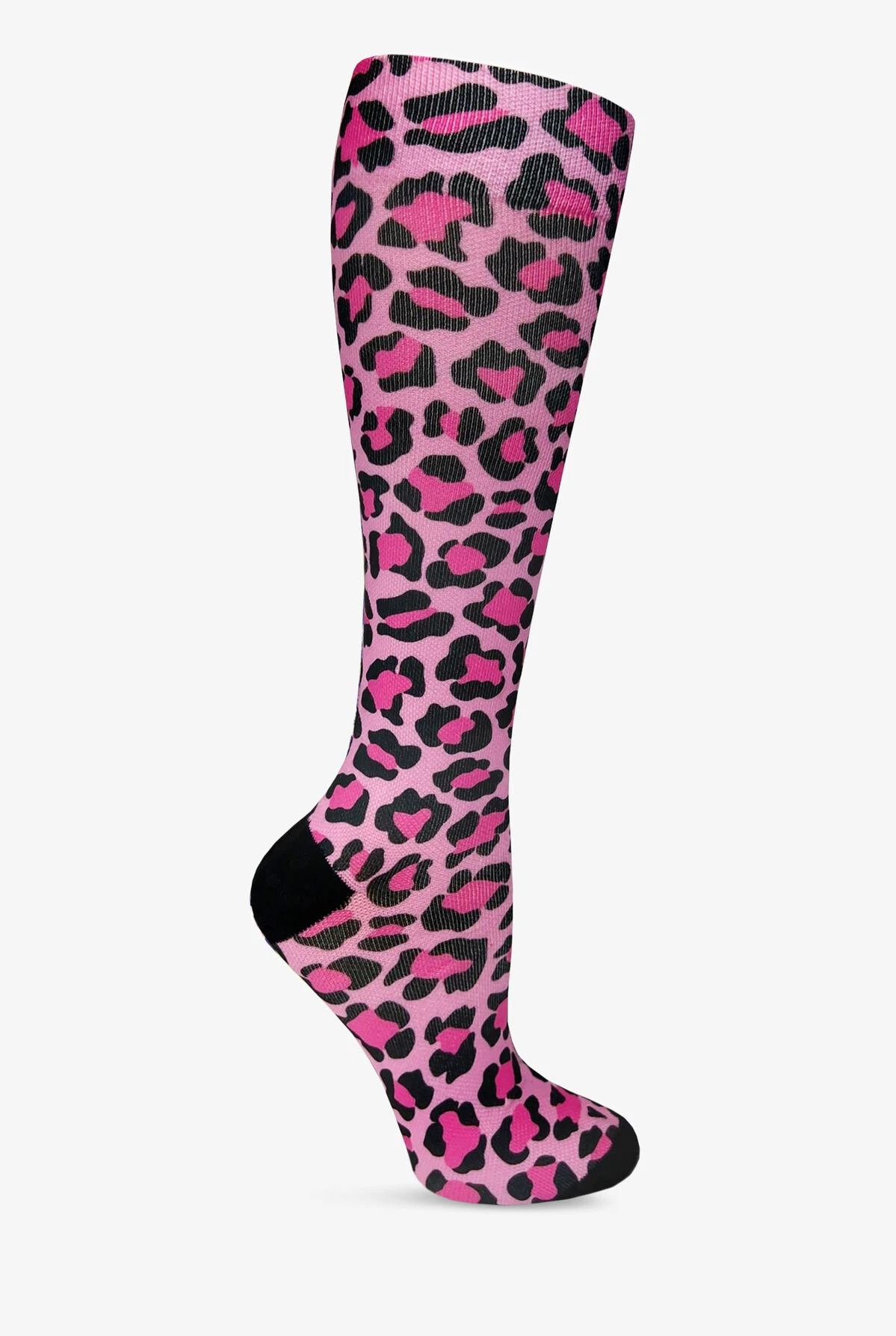 Prestige Leopard Hot Pink Women's 15-20 MmHg Moderate Compression Socks 1 Prestige Leopard Hot Pink Women's 15-20 MmHg Moderate Compression Socks