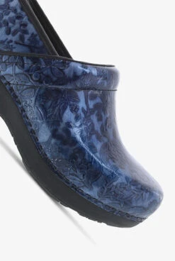Dansko Women's XP 2.0 Navy Embossed Patent Leather Nursing Clogs -Scrubs Wear Shop PROXNAVY 103023 NAVY 3 HV