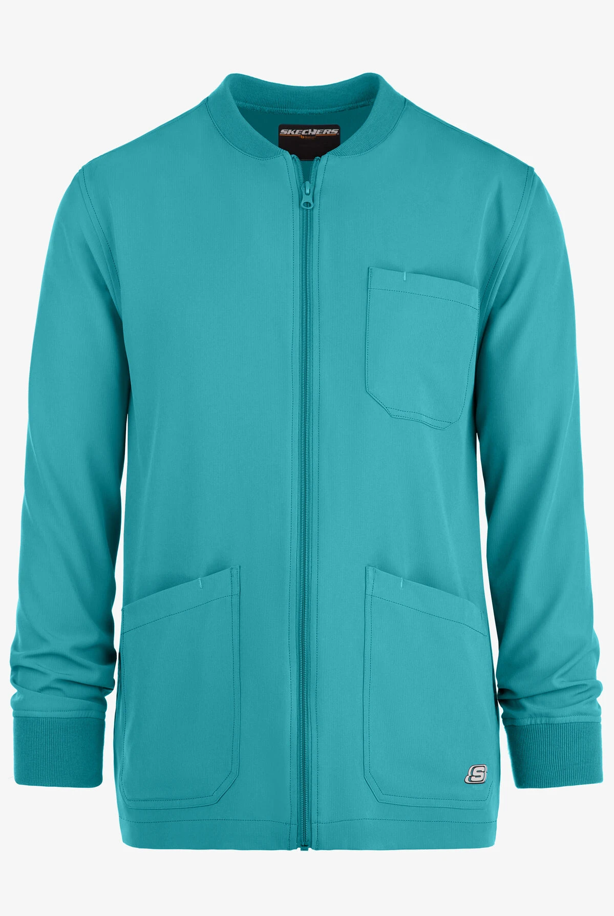 Skechers Structure Men's 3-Pocket STRETCH Warm-Up Scrub Jacket 1 Skechers Structure Men's 3-Pocket STRETCH Warm-Up Scrub Jacket