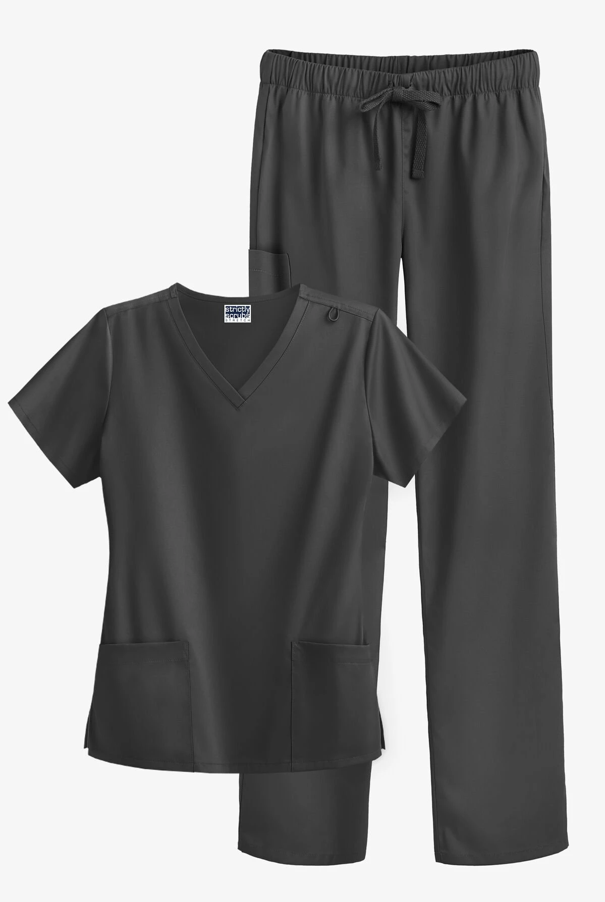 Strictly Scrubs STRETCH Women's 4-Pocket Scrub Set - Petite 1 Strictly Scrubs STRETCH Women's 4-Pocket Scrub Set - Petite