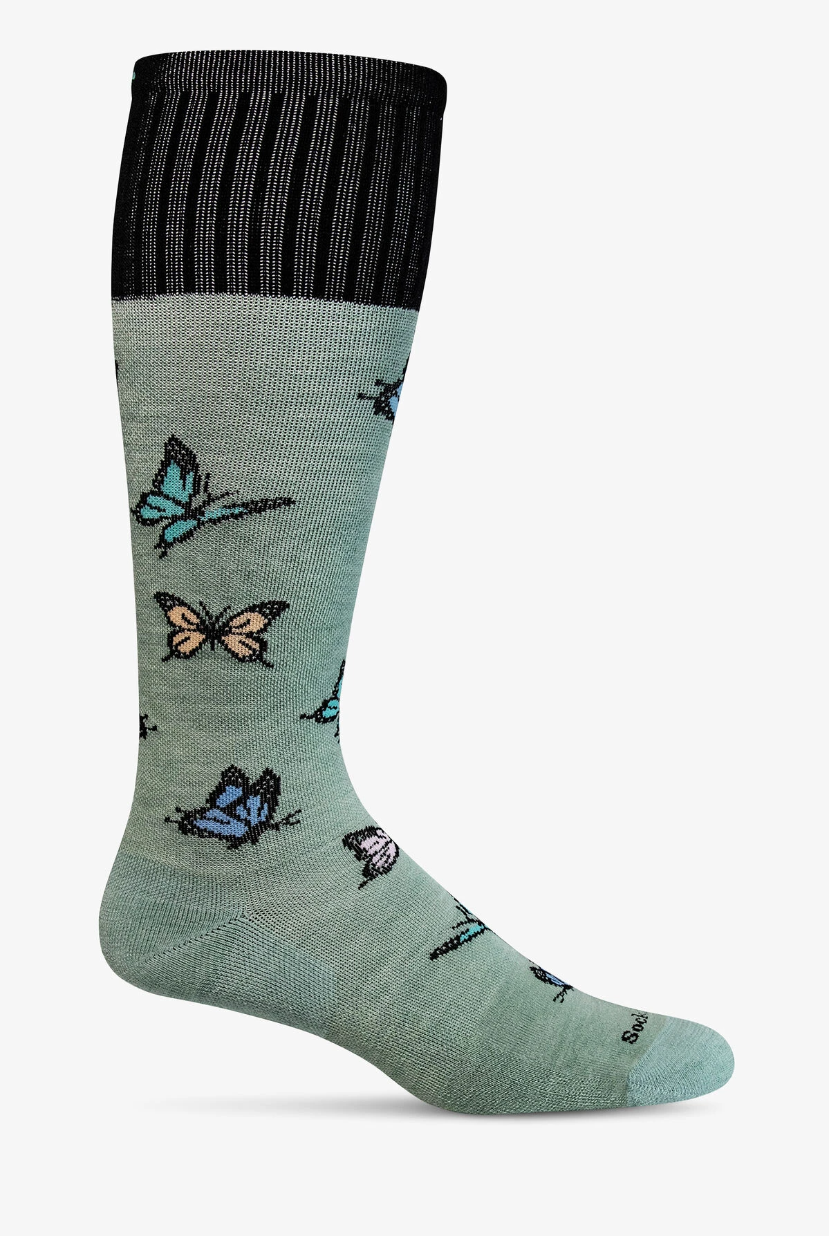 Sockwell Flutter Celadon Women's 20-30 MmHg Firm Compression Socks 1 Sockwell Flutter Celadon Women's 20-30 MmHg Firm Compression Socks