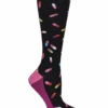 Think Medical Pretty Pills Women's 10-14 MmHg Wide Light Compression Socks
