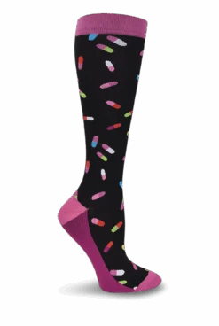 Think Medical Pretty Pills Women's 10-14 MmHg Wide Light Compression Socks
