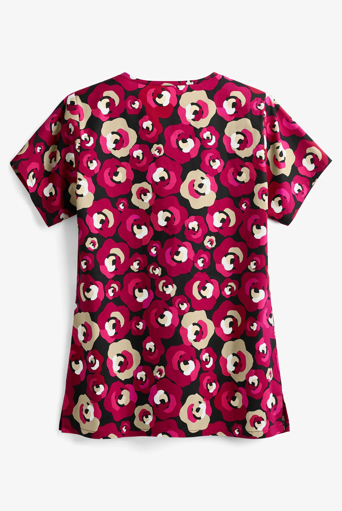 Tasha & Me Midflor Women's 2-Pocket V-Neck Print Scrub Top 2 Tasha & Me Midflor Women's 2-Pocket V-Neck Print Scrub Top - Image 2
