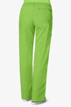 WonderWink WonderFLEX Faith Women's 6-Pocket STRETCH Cotton Rich Boot Cut Cargo Scrub Pants - Petite -Scrubs Wear Shop W5108 GRARO 4