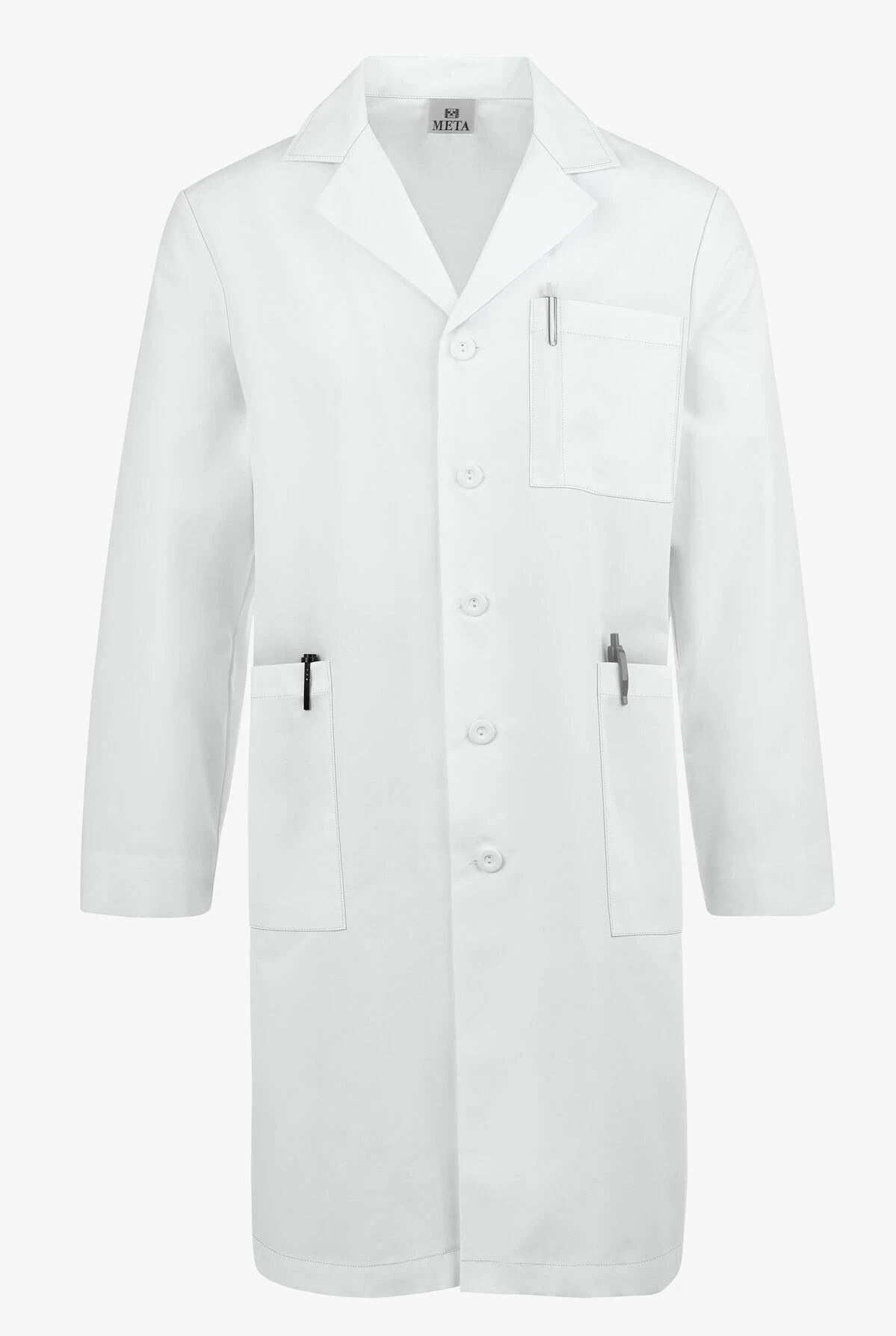 White Swan Meta Men's 40" 5-Pocket Lab Coat 1 White Swan Meta Men's 40" 5-Pocket Lab Coat