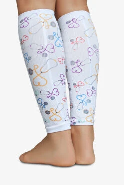 Zensah Fresh Legs Stethoscope Women's 15-20 MmHg Moderate Compression Leg Sleeves -Scrubs Wear Shop ZE656STE 4